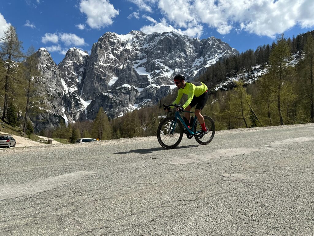 Descent from Vrsic Pass.